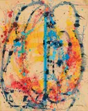 William Sylvester Gamble, Blue Vertical, 1968, Liquitex on Paper