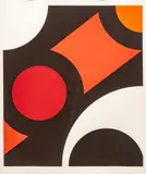 Ray Elman, Rondis Red, 1975, Silkscreen on Paper