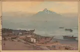 Hiroshi Yoshida, Peaceful Rishiri, circa 1930, Woodblock Print on Paper