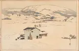 Hiroshi Yoshida, Winter in Taguchi, circa 1927-28, Woodblock Print on Paper
