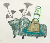 Pudlo Pudiat, Proud Bearer, 1986, Lithograph on Wove Paper