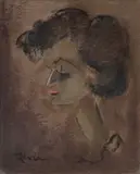 Reva Shwayder, Portrait of a Young Woman, Encaustic And Oil on Masonite