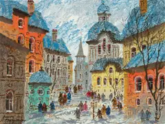 Old Rostov by Anatole Krasnyansky, 1994, Serigraph in Colors on Wove Paper, sold Apr 2025