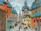 Anatole Krasnyansky, Old Rostov, 1994, Serigraph in Colors on Wove Paper