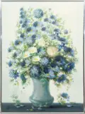 Eduardo Cobos, Floral Still Life, Oil on Canvas