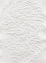 Günther Uecker, Doppelspirale, 2018