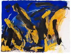Emil Schumacher, GG-8/1993, 1993, Mixed media