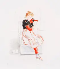 Celia Observing by David Hockney, 1976, Etching in colors, sold Sep 2026