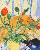 Erich Heckel, Mohn, 1929, Watercolor
