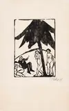 Erich Heckel, Vier Figuren, 1911, Woodcut