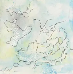 Jean Arp, Fauna und Flora eines Wolkenkopfes, 1963, Watercolor