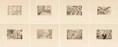 James Ensor, Les Sept Péchés Capitaux (Die sieben Todsünden), 1888, Etching
