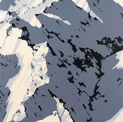 Gerhard Richter, Schweizer Alpen l A1, 1969, Silkscreen in colors