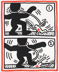 Keith Haring, Untitled 3, 1985, Lithograph in colors