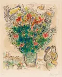 Marc Chagall, Bouquet Multicolore, 1974, Lithograph in colors