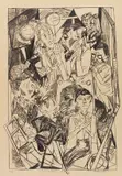 Max Beckmann, Die Ideologen, 1919, Lithograph