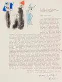 Lyonel Feininger, Letter from Lyonel Feininger to Thekla Hess, New Haven, August 9, 1953, Watercolor