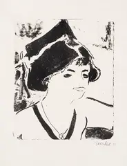 Erich Heckel, A Girl, 1910, Lithograph