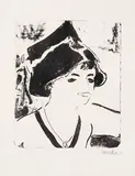 Erich Heckel, A Girl, 1910, Lithograph