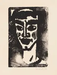 Emil Nolde, Ägypterin II, 1910, Woodcut