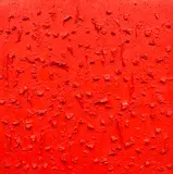 Bernard Aubertin, Rouge-flamme, 1972, Mixed media