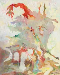 Bernard Schultze, im Hellen drohend, 1996, Oil on canvas