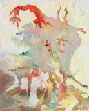 Bernard Schultze, im Hellen drohend, 1996, Oil on canvas