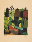 Paul Klee, Park, 1914, Lithograph in colors