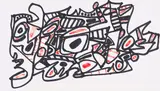 Jean Dubuffet, Sans titre, 1977, Felt-tip pen drawing