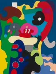 Otmar Alt, Der Spielzeugelefant, 1967, Acrylic on canvas