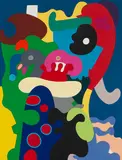 Otmar Alt, Der Spielzeugelefant, 1967, Acrylic on canvas