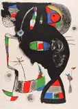 Joan Miró, 42, Rue Blomet, 1977, Lithograph in colors