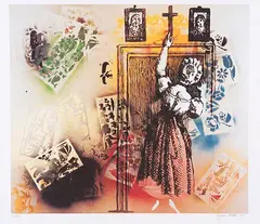 Sigmar Polke, Klassenzimmer, 1995, Offset in colors