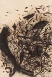 Gunter Damisch, Ohne Titel, 1988, Charcoal drawing