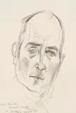 Conrad Felixmüller, Bildnis Lovis Corinth, 1925, Pencil drawing