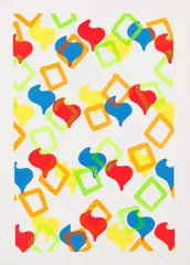 Konrad Fischer, Tapete, 1966, Silkscreen in colors