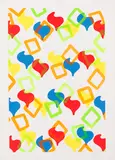 Konrad Fischer, Tapete, 1966, Silkscreen in colors