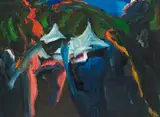 Rainer Fetting, Konzert in der Waldbühne, 1988, Oil on canvas