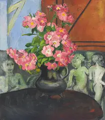 Erich Heckel, Heckenrosen, 1926, Oil on canvas