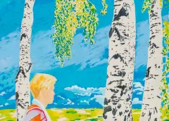 Norbert Bisky, Dem Morgen entgegen, 1999, Oil on canvas
