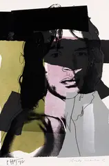 Mick Jagger by Andy Warhol, 1975, Silkscreen in colors, sold Jun 2026