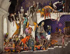Jonas Burgert, Schergen, 2007, Oil on canvas