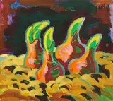 Karl Schmidt-Rottluff, Sprießende Zwiebeln