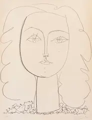 Françoise by Pablo Picasso, 1946, Lithograph, sold Jun 2026