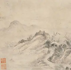 Zhang Pengchong, Eight landscape paintings. Around 1900, Fold-out album. Ink and light colours on paper. One painting bearing two artist’s seals: Nanhua Sanren and Zhang Pengchong yin. Images: