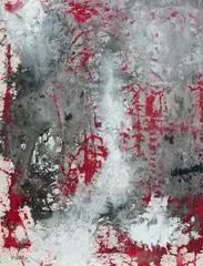 Fred Thieler, Im verspielten Rot, 1996, Mixed media on canvas