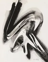 Karl Otto Götz, Untitled, 1957, Gouache on card