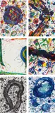 Sam Francis, Michel Waldberg: Poèmes dans le ciel, 1986, 6 colour lithographs on card. Each 76 ×