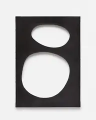 Dadamaino, Volume, 1960, waterpaint on perforated canvas