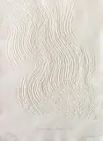 Günther Uecker, Hommage à Pierre Boulez, 1992, Embossing on card. Approx